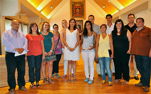 Recepcion al equipo Caserio-Virgen del Prado