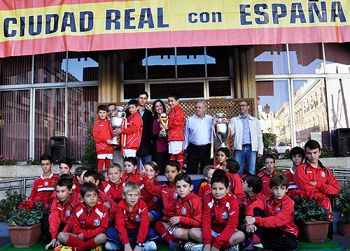 La Copa del Mundo y las dos Eurocopas ganadas por la Selección Española de Fútbol en Ciudad Real